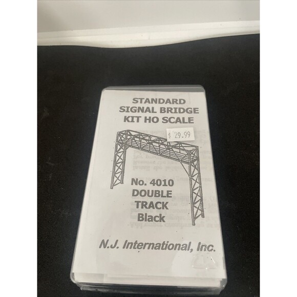 NJ Two-Track Signal Bridge Kit - Black - HO-Scale and Universal Rail joiners - Picture 3 of 7
